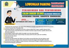 PEMERINTAH KALURAHAN UMBULREJO AKAN MELAKSANAKAN PENJARINGAN DAN PENYARINGAN CALON DUKUH SILINGI